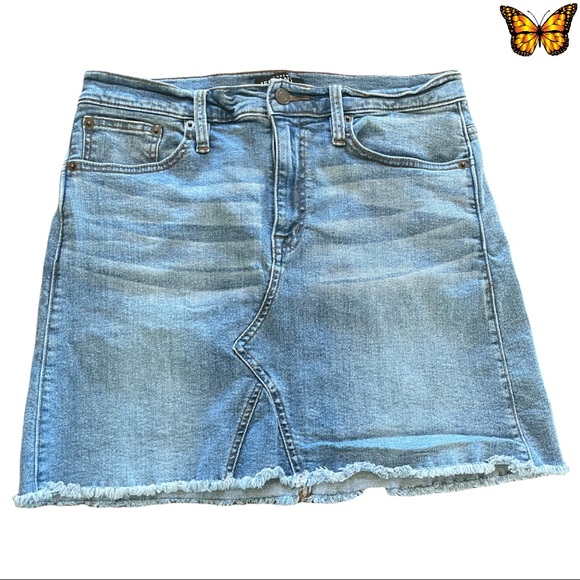 J. Crew Dresses & Skirts - EUC J. Crew Mercantile Raw Edge Denim Skirt